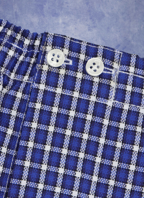 The Perfect Boxer Short in Royal Blue and White Check