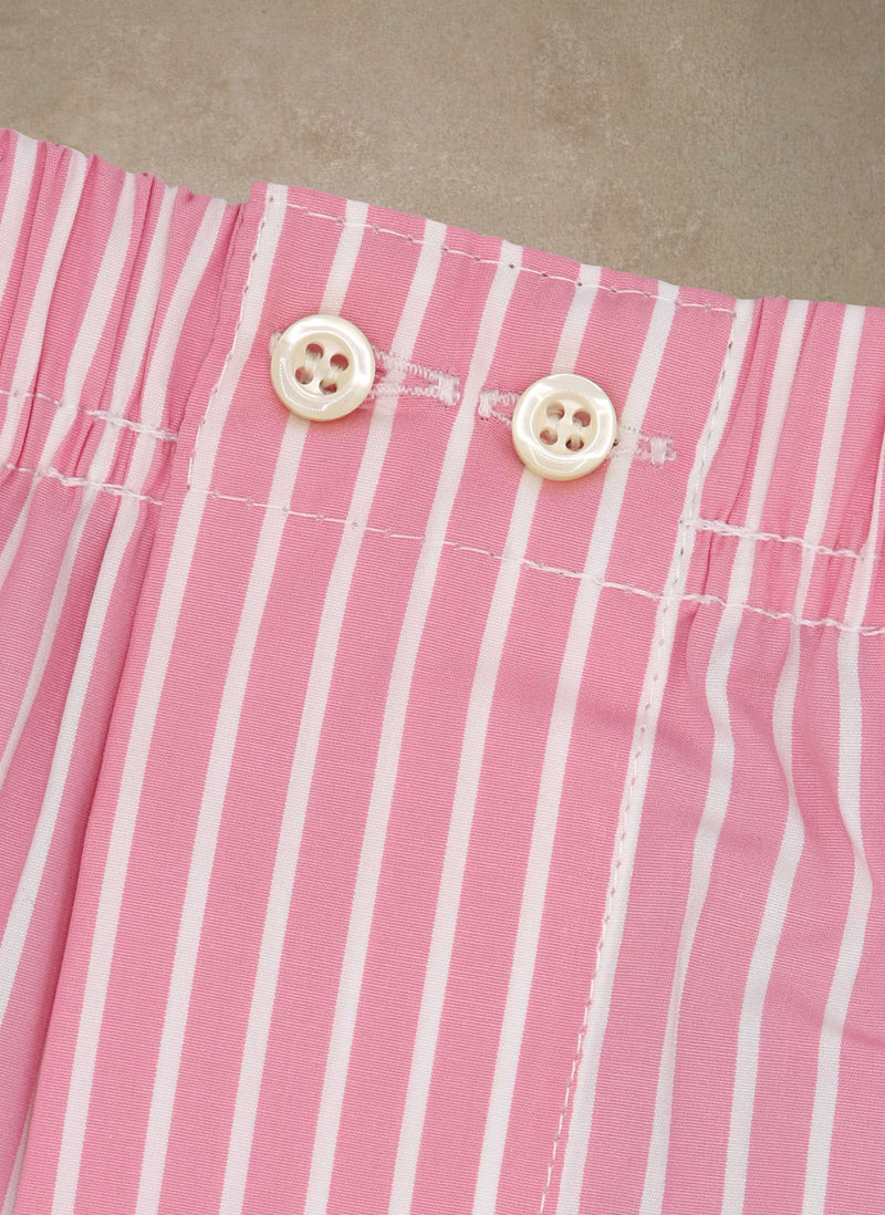 Boxer Short in Pink & White Stripes