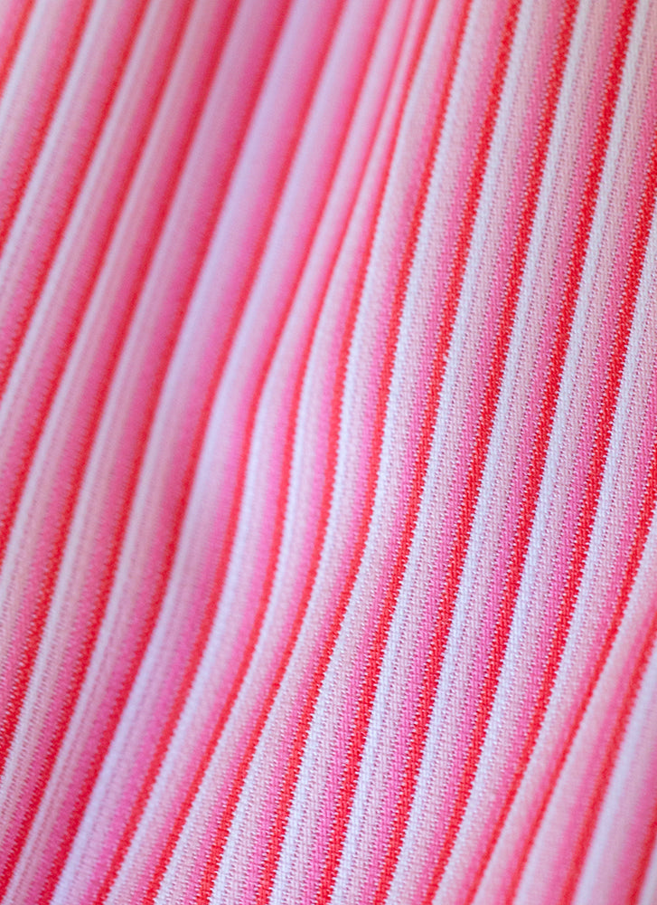 Boxer Short in Pink Ombre Stripe fabric detail