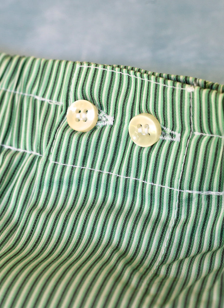 The Perfect Fashion Boxer Short in Green Ombre Stripes