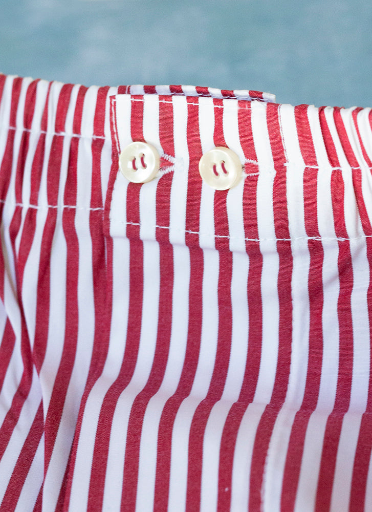 The Perfect Fashion Boxer Short in Red and White Stripes