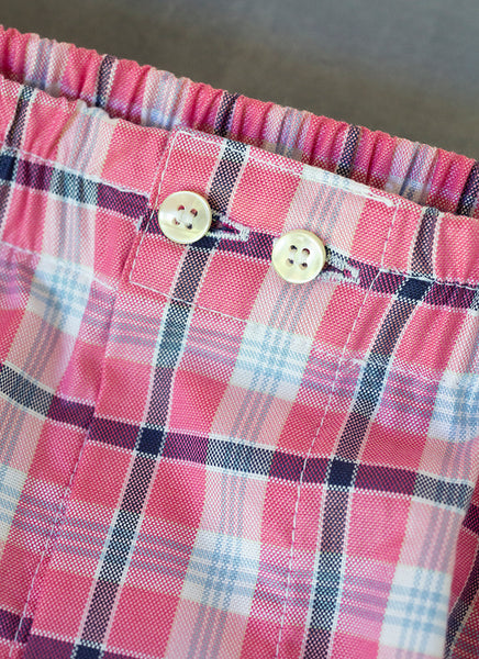 The Perfect Fashion Boxer Short in Pink and Black Plaid – Lorenzo Uomo