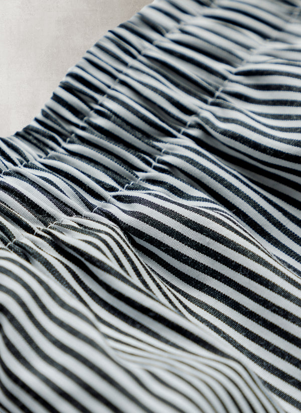 The Perfect Boxer Short in Thin Black and White Stripe