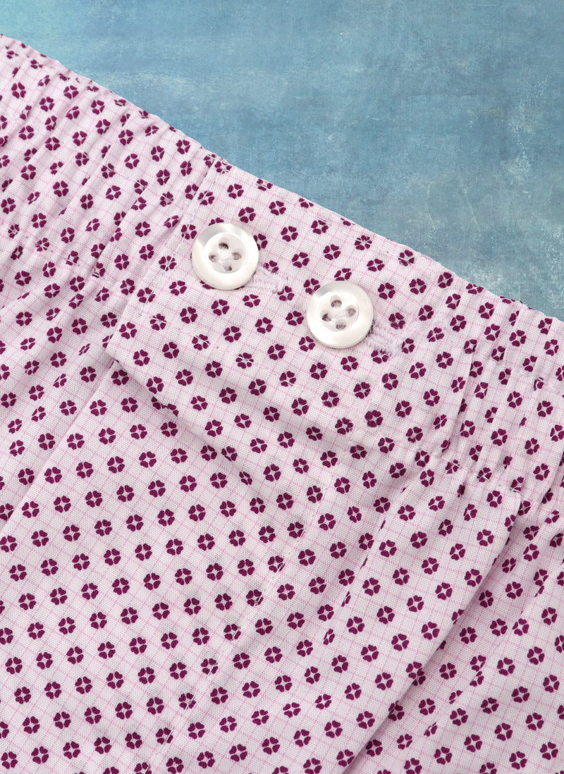 The Perfect Boxer Short in Pink Ditzy Check