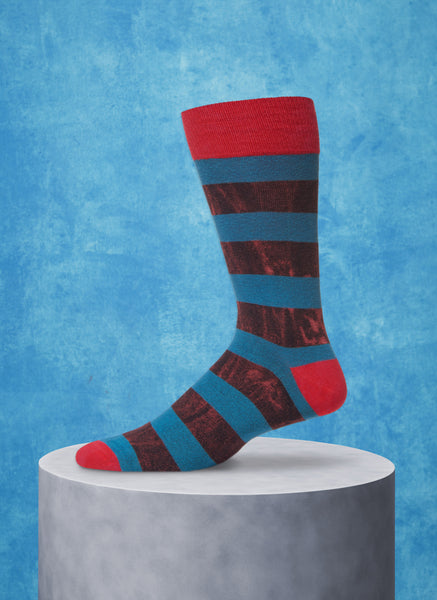 Stonewashed Rugby Sock in Red – Lorenzo Uomo