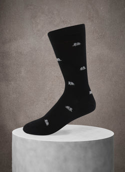Elephant Sock in Black