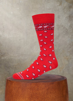 Bandana Band Sock in Red