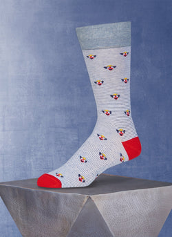 Clowns in Medium Grey Sock