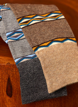 Grouping of Jaspé Diamond Millie Sock in Charcoal and Jaspé Diamond Millie Sock in Taupe