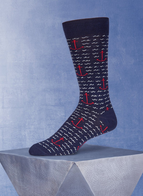 Anchor Waves in Navy Sock