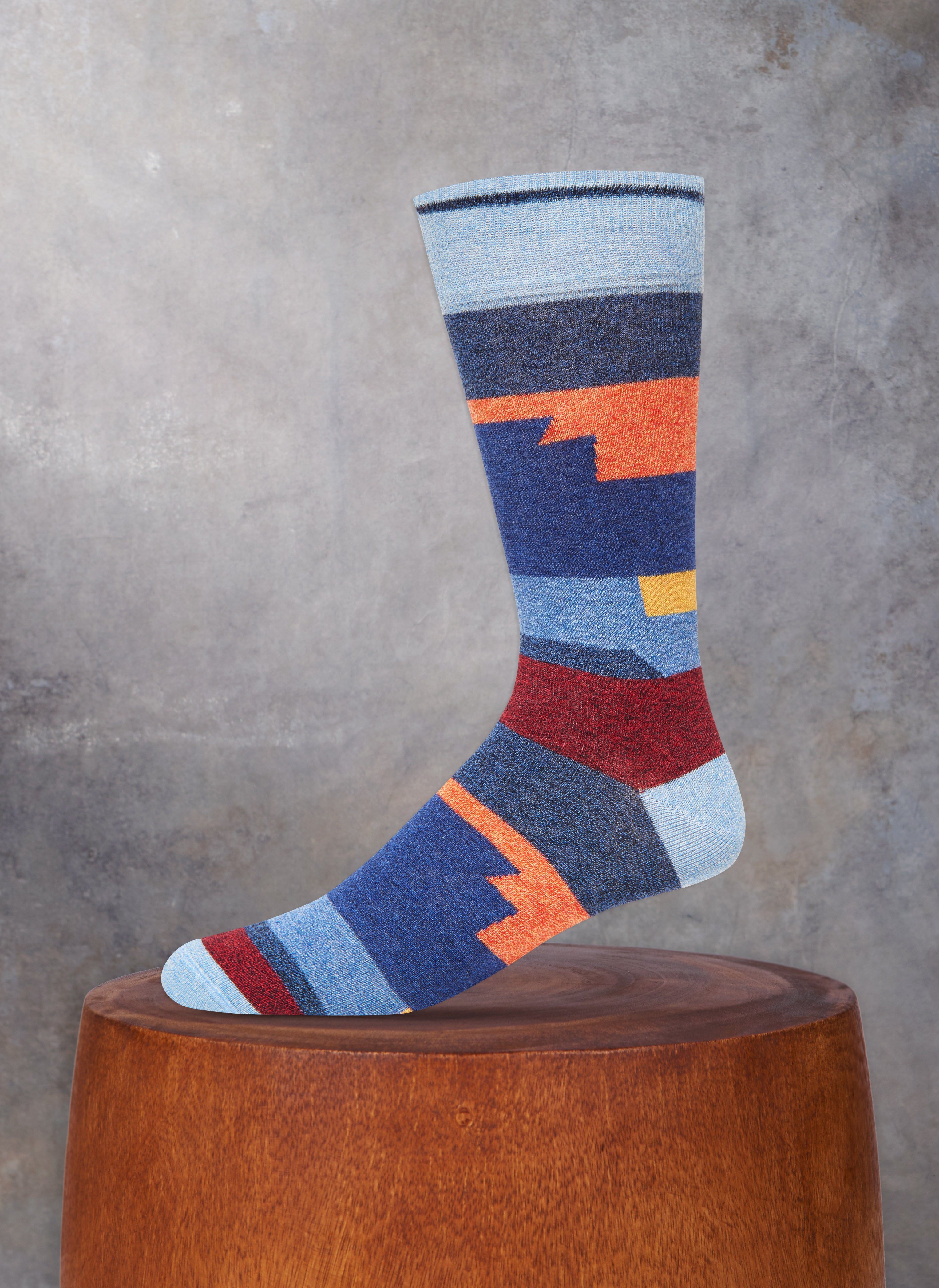 Colorblock Sock in Multi – Lorenzo Uomo
