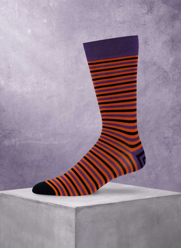 purple and orange dress socks Orange Purple Dress Socks 4-Pack
