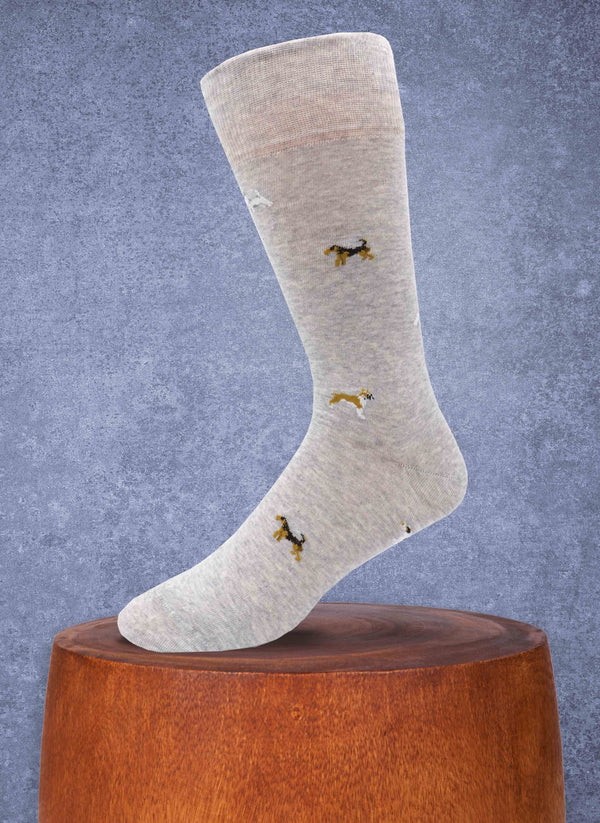 Dogs Sock in Grey