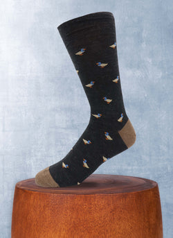 Mallard Sock in Charcoal