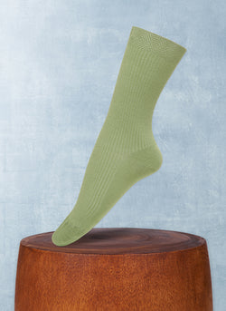 Trouser Ribbed Sock in Green