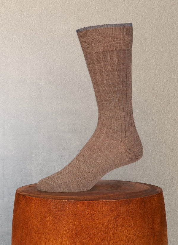 Softest Solid Merino Sock in Taupe