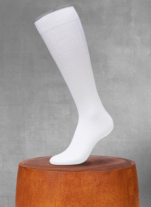 Softest Merino Long Sock in Cream