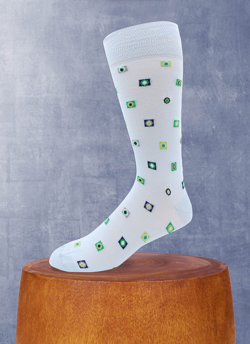 Mini Pin Wheel Sock in Light Blue