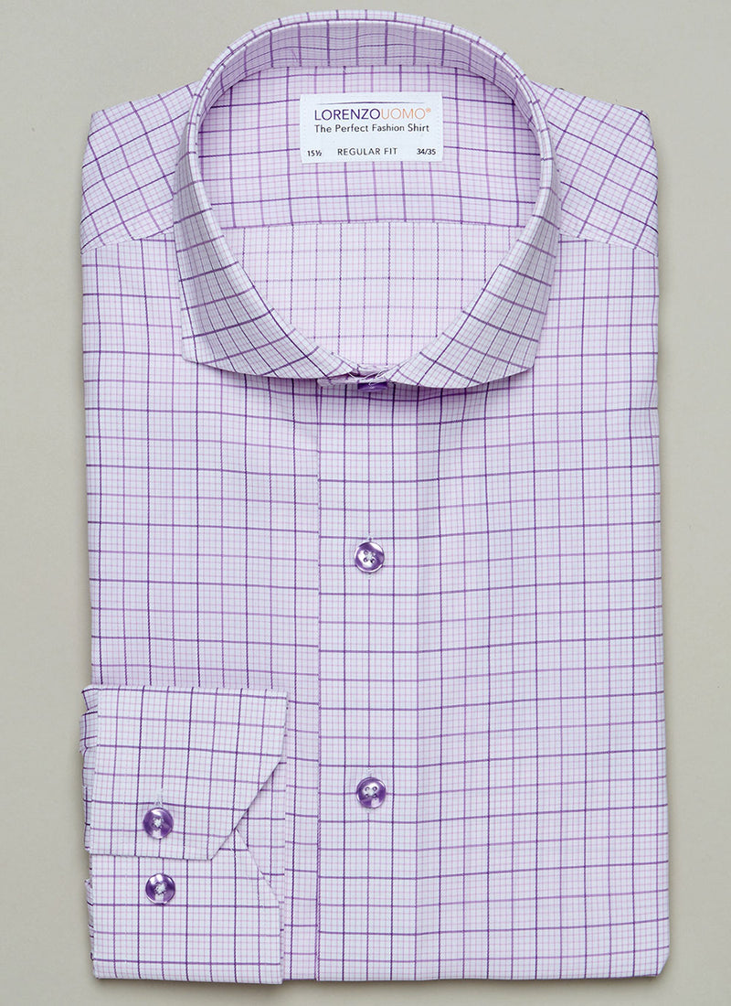 Maxwell in Pink & Purple Check Shirt