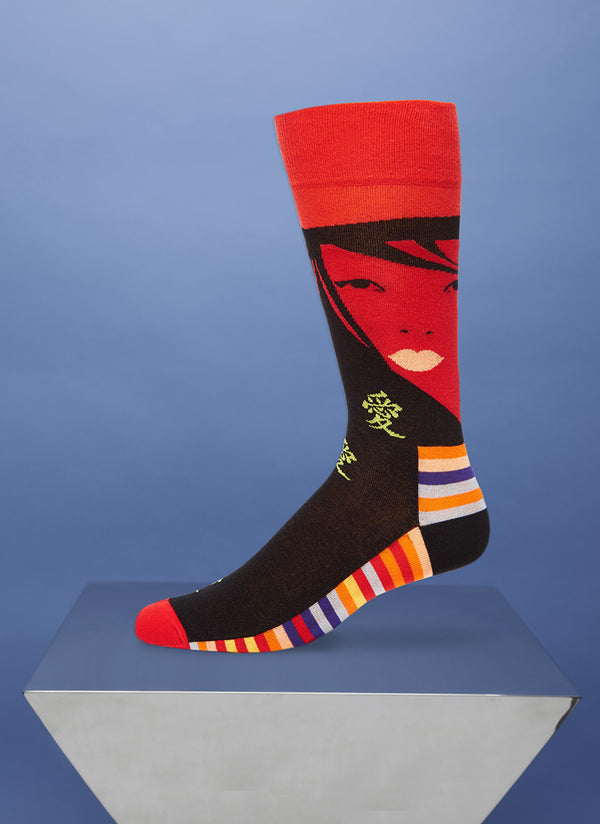 "Fatal Attraction" Sock in Red
