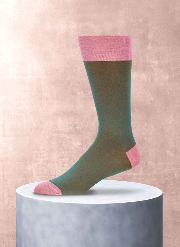Solid Iridescent Sock in Pink 