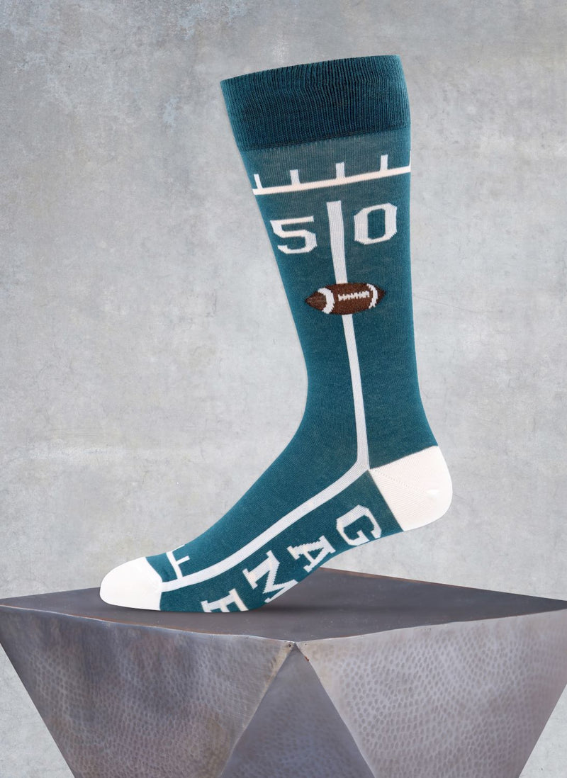 Game Time Football Sock in Teal