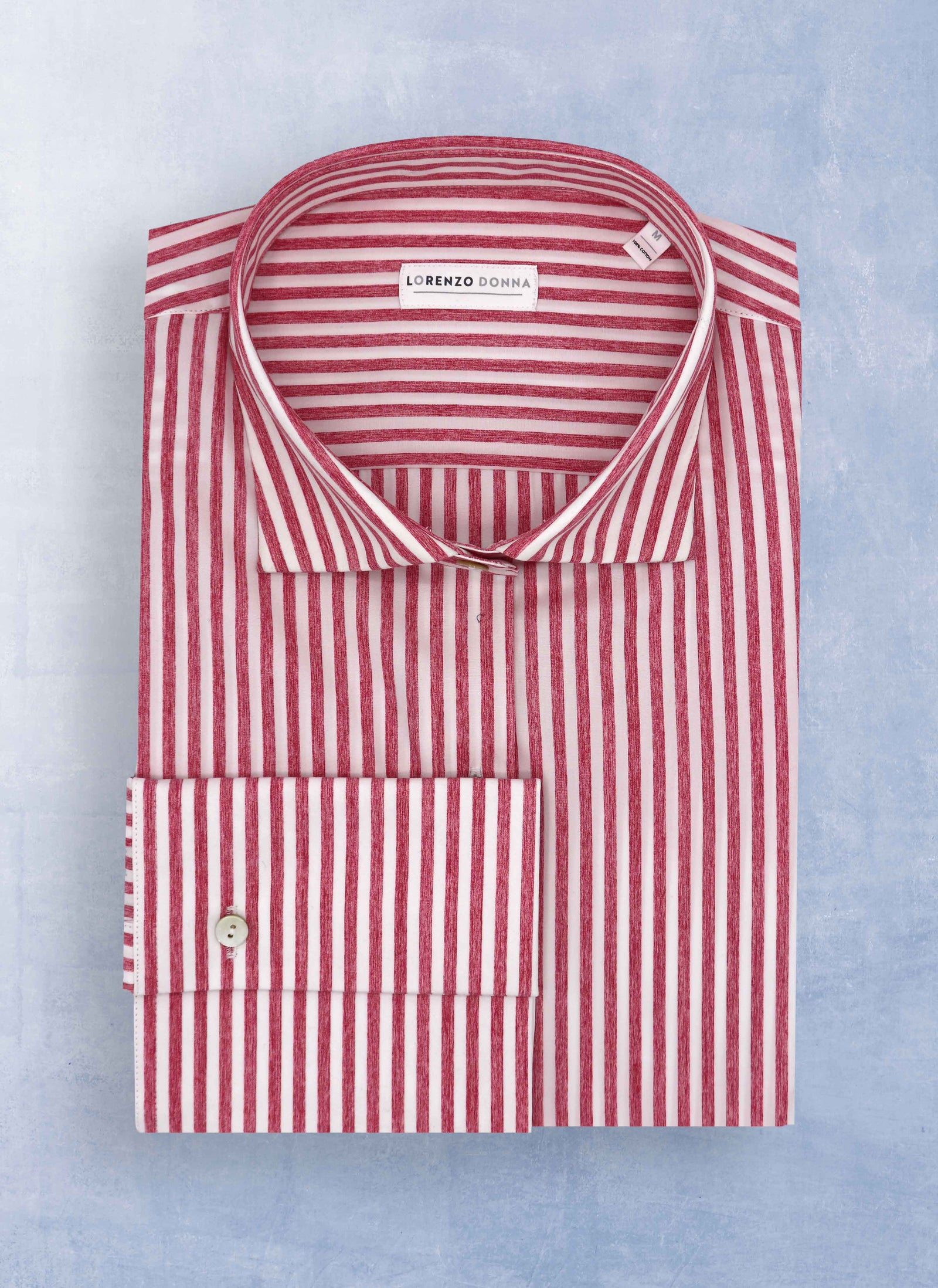Women's Modern Fit Dress Shirt in Raspberry Stripe M Women's Modern Fit Dress Shirt in Raspberry Stripe M