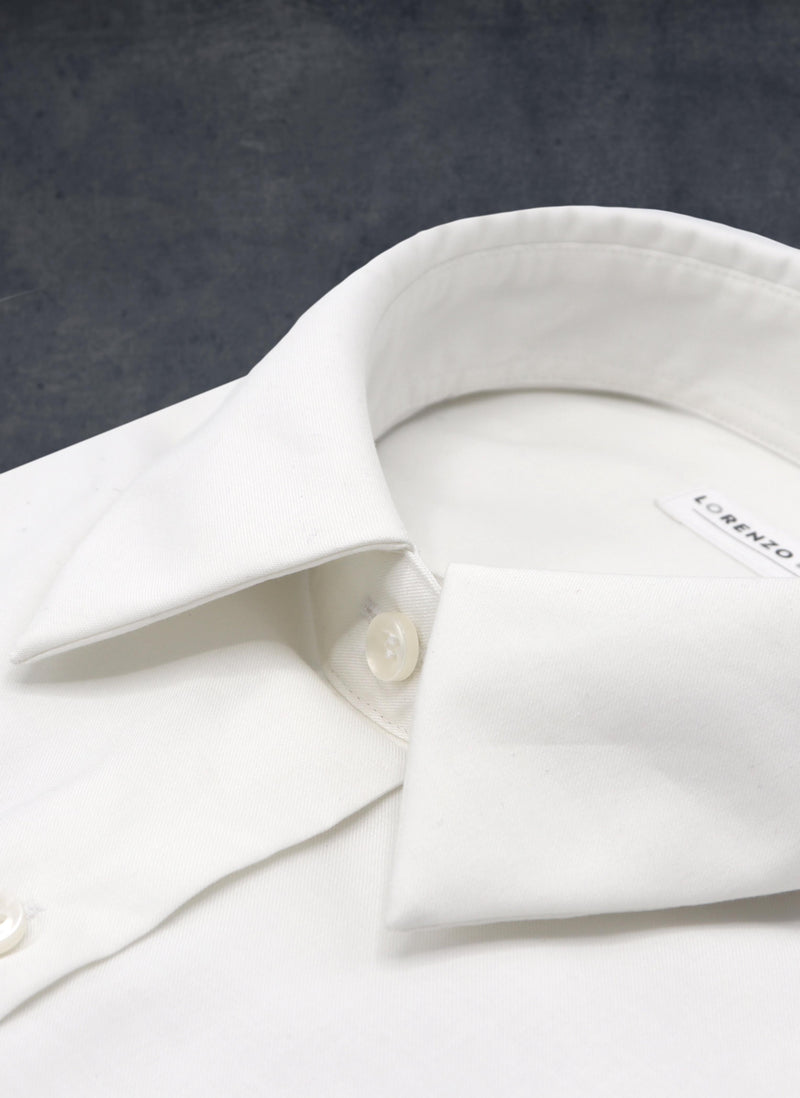 Women's Modern Fit Dress Shirt in Solid White Poplin
