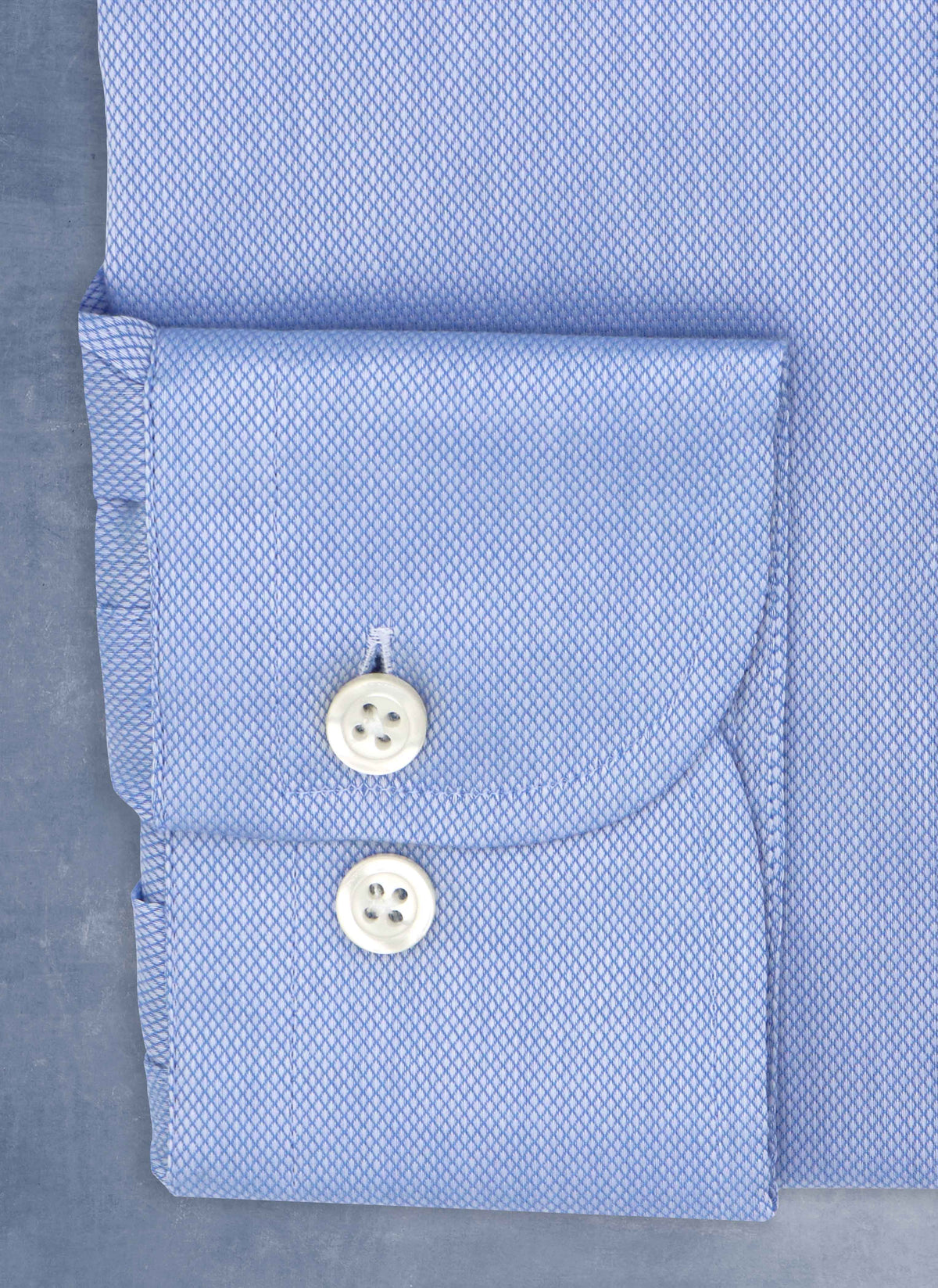 blue textured dress shirt Proper Cotton Blue Textured Check Contemporary Fit Dress Shirt, 16½ 36/37 / Blue