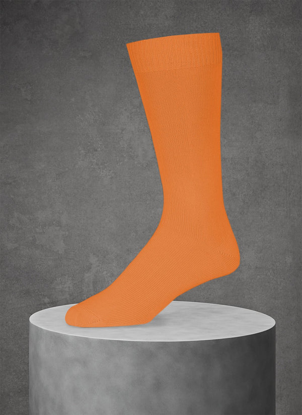 Egyptian Cotton Sock in Orange