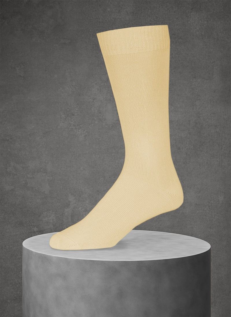 Egyptian Cotton Sock in Yellow