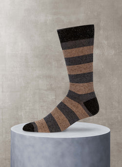 Silk Rugby Sock in Grey