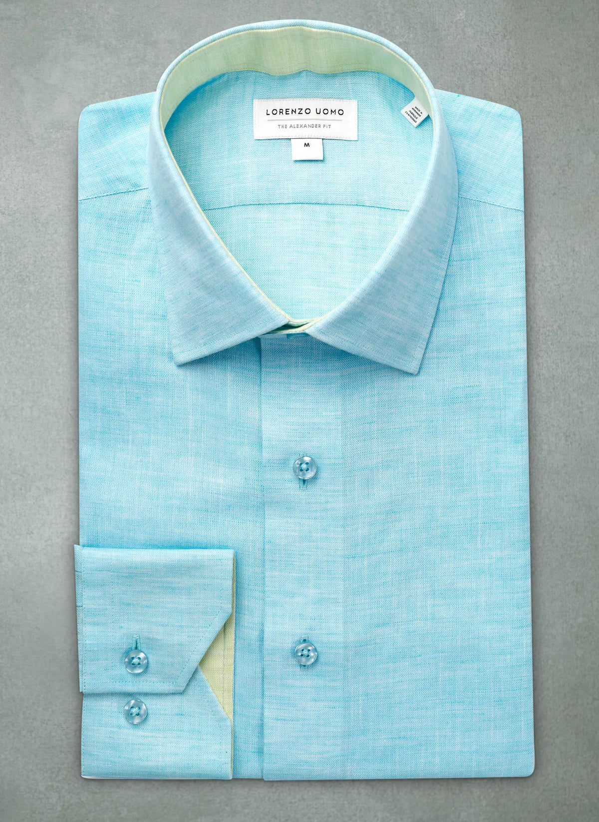 green emerald velvet dress Modena Dress Shirt Seafoam Contemporary Fit 16x34/35 main image 0