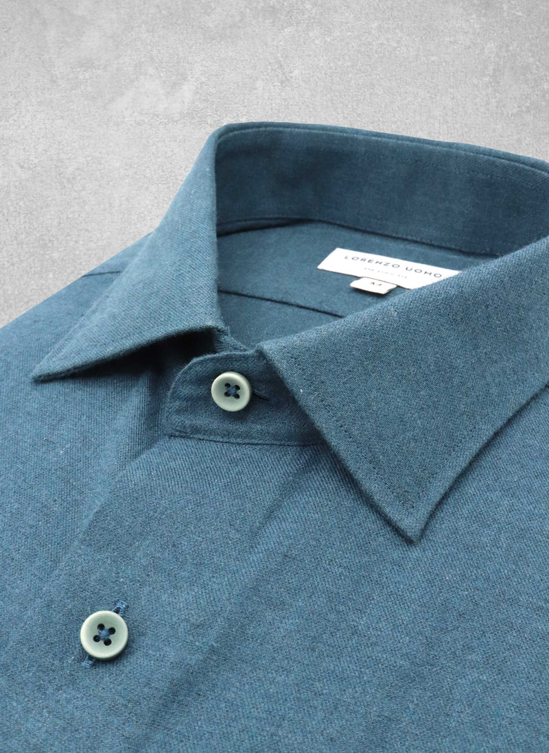 Solid Teal Cashmere Collar