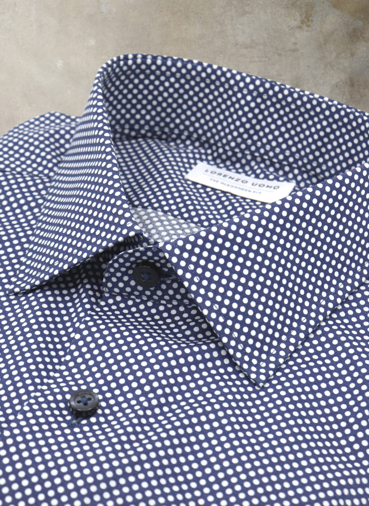 blue dress shirt with white dots Light Blue with Light and Medium Blue Polka-Dots Italian Pure Cotton Sport Shirt by Canaletto Menswear CS1062 2X