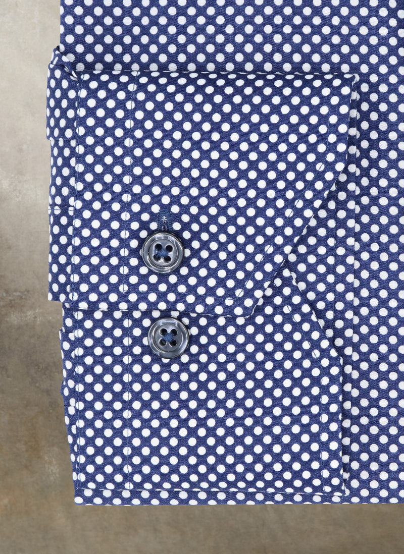 Alexander in Navy Dots Shirt, 18 34/35 Alexander in Navy Dots Shirt, 18 34/35