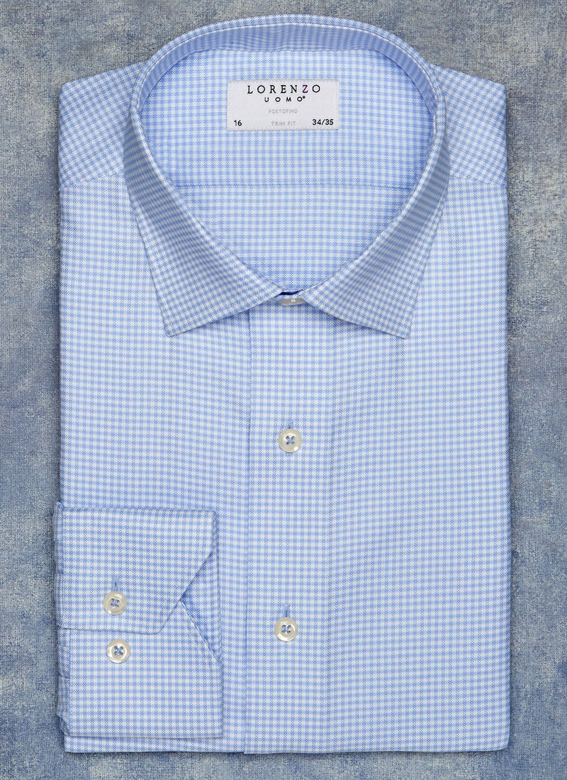 flat lay image of Alexander in Blue Gingham Shirt