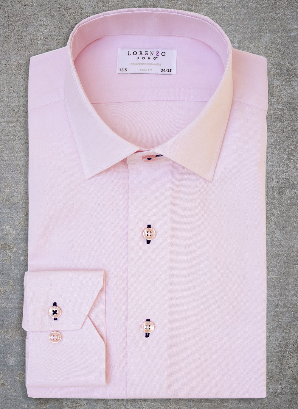 Alexander in Pink Cashmere Shirt, 17.5 34/35