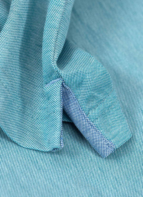 Polo Shirt in Sea-foam Shirt Tab in Light Blue