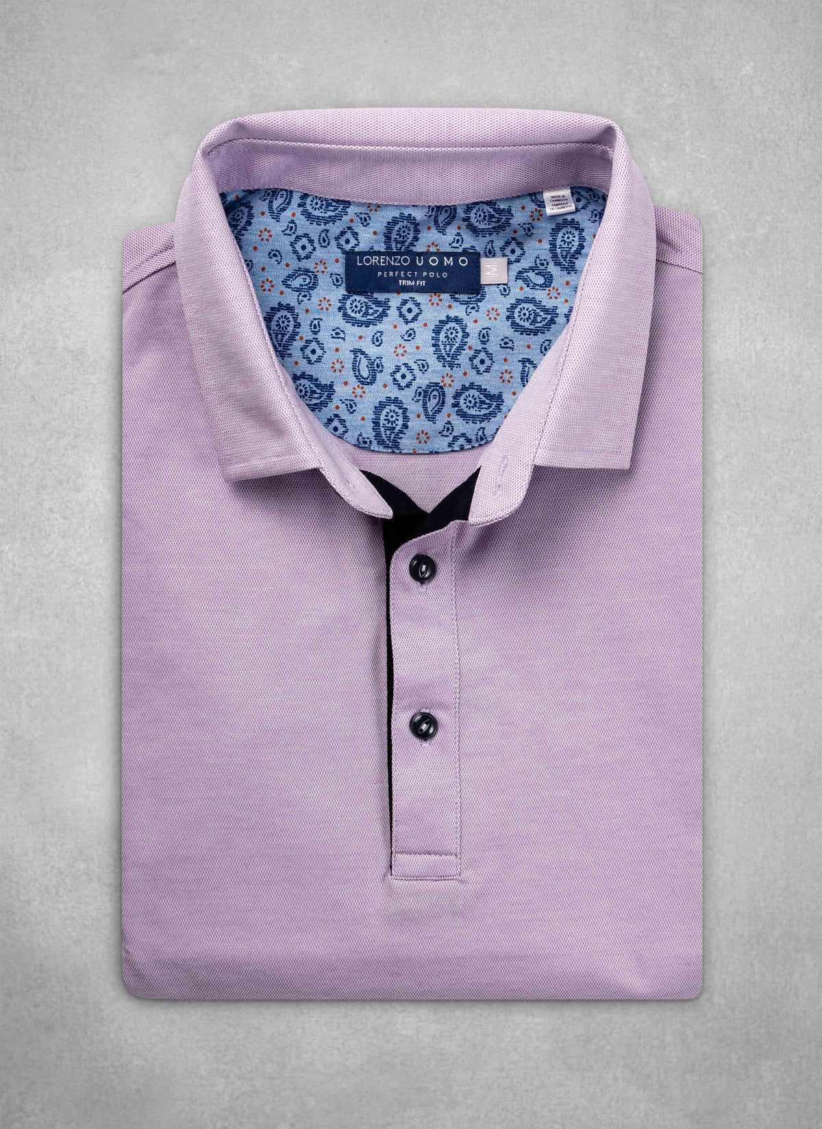 The Perfect Polo Shirt in Solid Lavender XXL