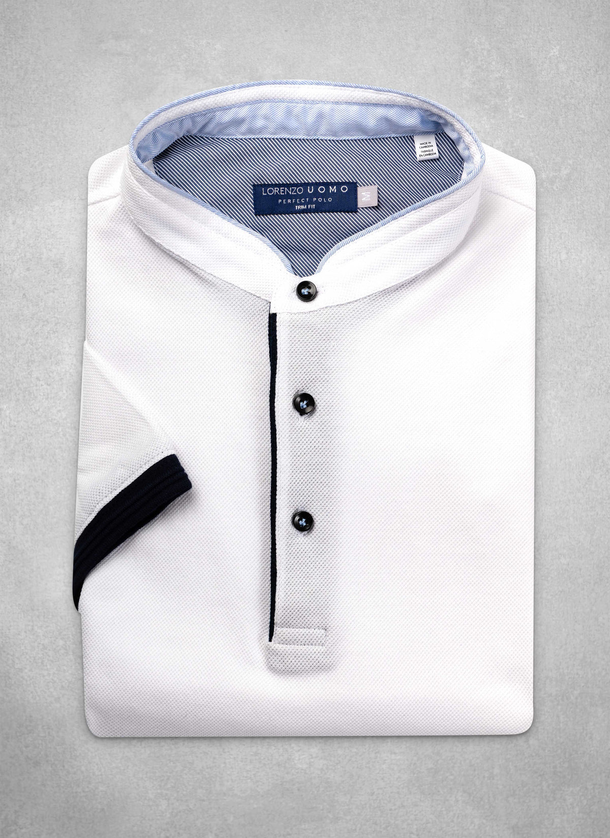 The Perfect Polo Shirt in White – Lorenzo Uomo