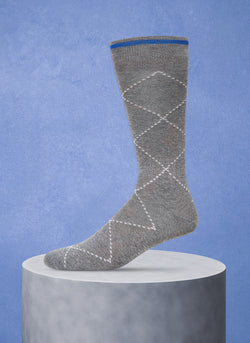 Rugby Sock in Light Grey