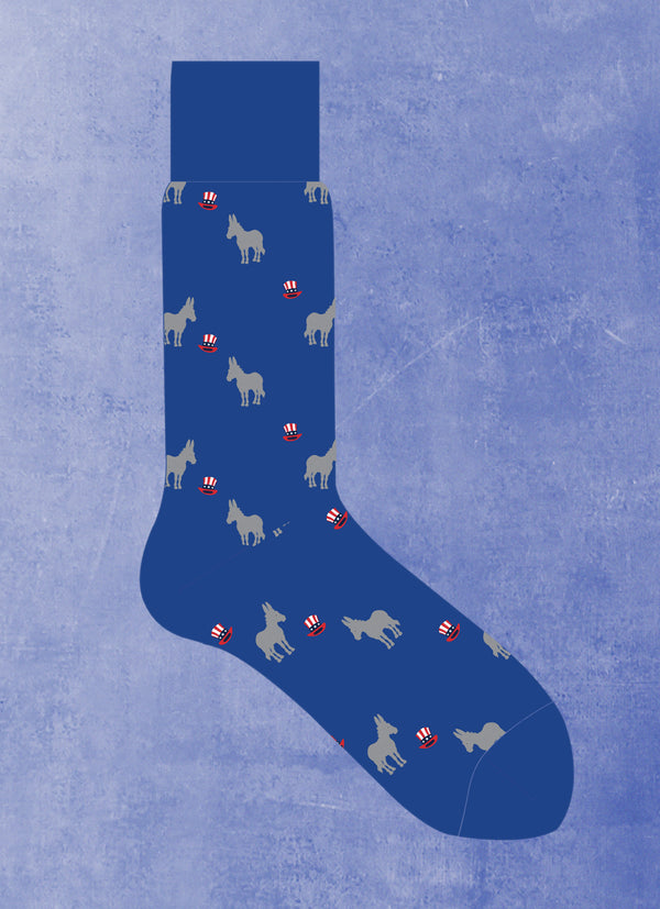 Americana Sock-Blue Donkey