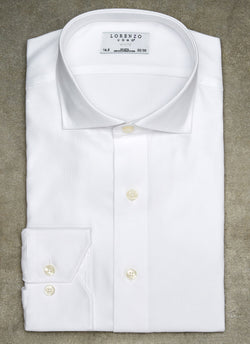 solid white basket weave shirt 